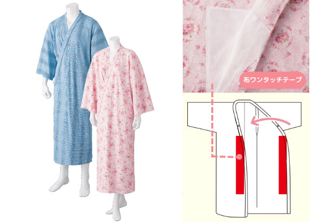 やわらかワンタッチねまき